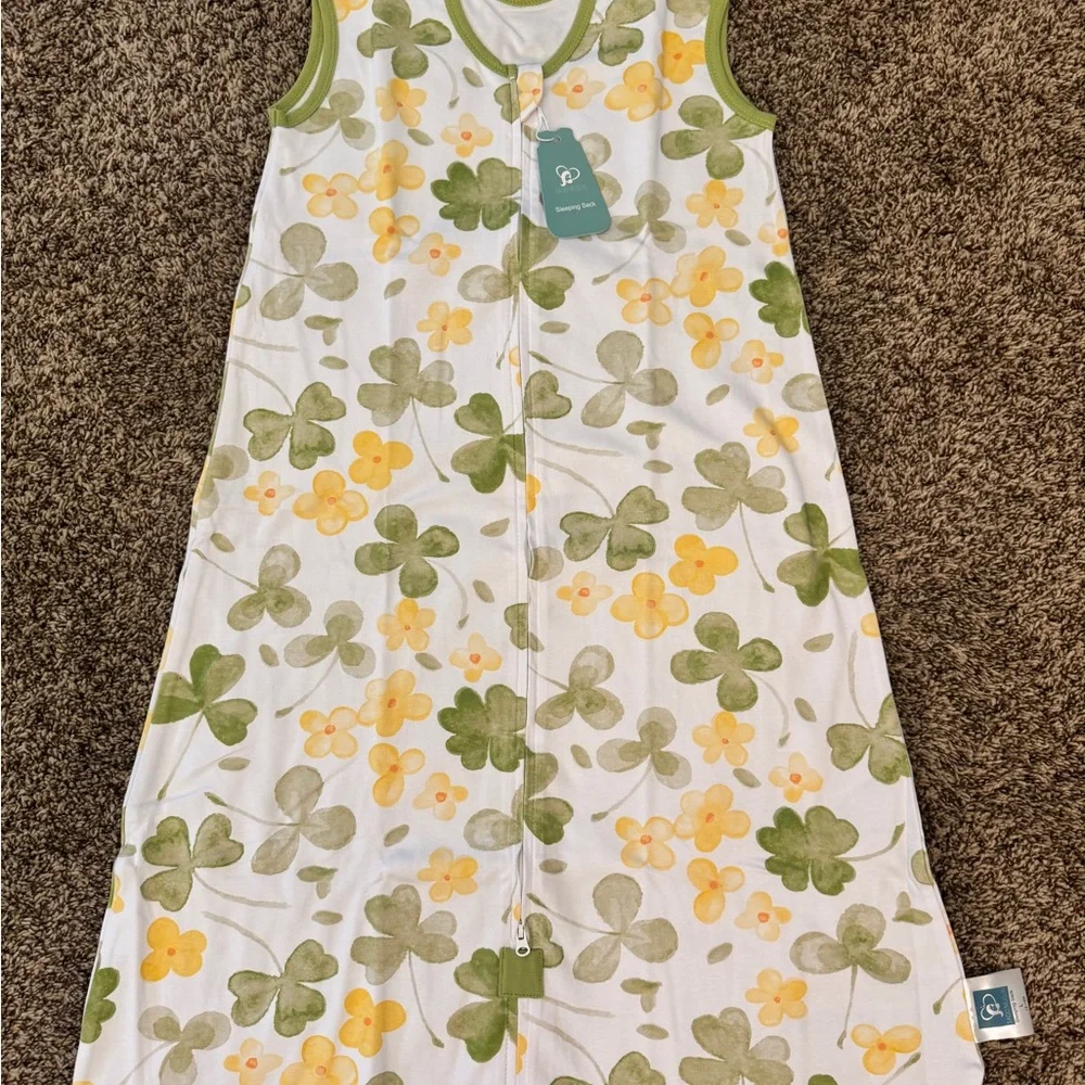 NWT Tado Muslin Baby Sleep Sack 18-24 Months (XL) Wearable Blanket Lucky Clover
